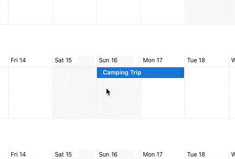 Drag & Drop Calendar Management Demo
